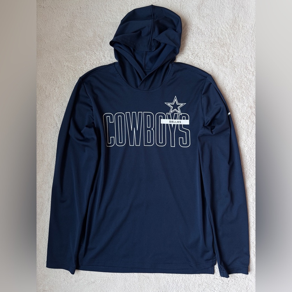 Dallas Cowboys Nike Navy Performance Hoodie Men Size Small